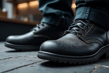 découvrez les chaussures de sécurité de cuisine noires s2 src tony, spécialement conçues pour les professionnels du secteur alimentaire. alliant confort, protection et style, elles garantissent une sécurité optimale tout en répondant aux exigences des environnements de travail exigeants.