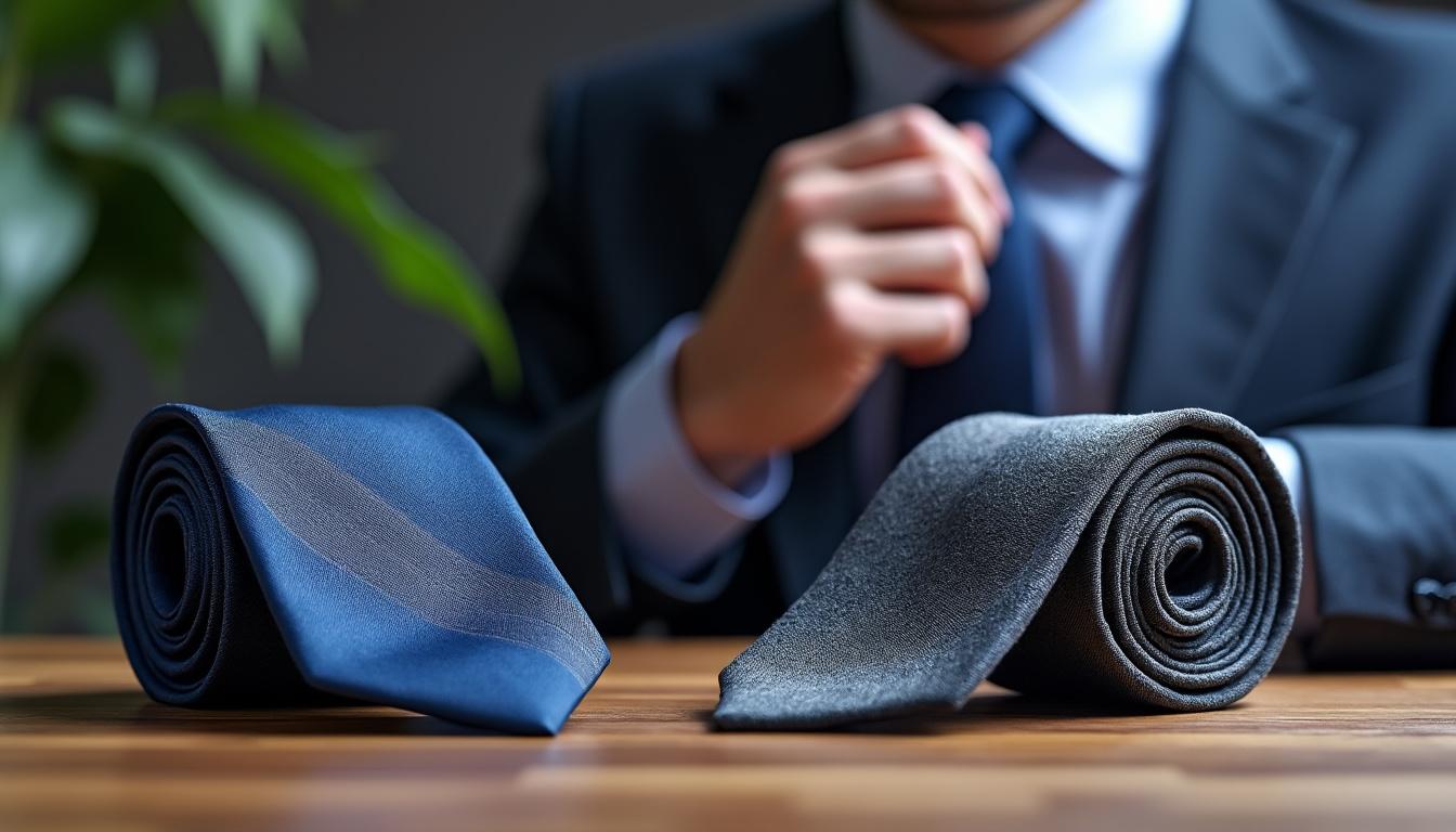 découvrez notre sélection de cravates pour hommes dans deux couleurs incontournables, idéales pour toutes les occasions. que ce soit pour un mariage, un entretien ou une sortie décontractée, ces cravates ajouteront une touche d'élégance à votre tenue. choisissez le style qui vous correspond et soyez toujours à la mode.