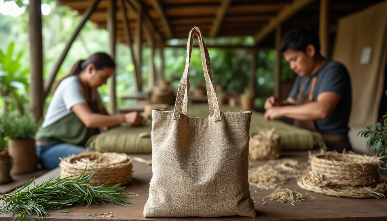 découvrez les cabas en chanvre tissé main, alliant savoir-faire artisanal et engagement éthique. optez pour des sacs durables, écologiques et uniques, réalisés dans le respect de l’environnement et des artisans.