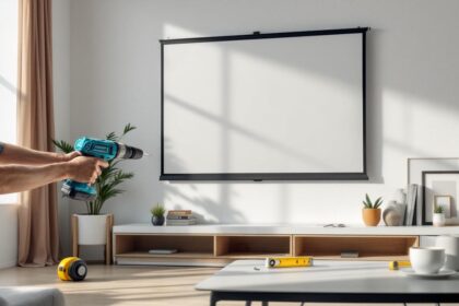 découvrez notre guide facile pour l'installation d'un écran de projection mural. suivez nos étapes simples pour un montage rapide et réussi, idéal pour votre home cinéma ou bureau.