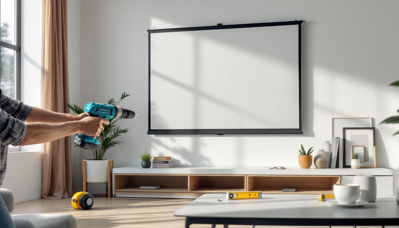 découvrez notre guide facile pour l'installation d'un écran de projection mural. suivez nos étapes simples pour un montage rapide et réussi, idéal pour votre home cinéma ou bureau.