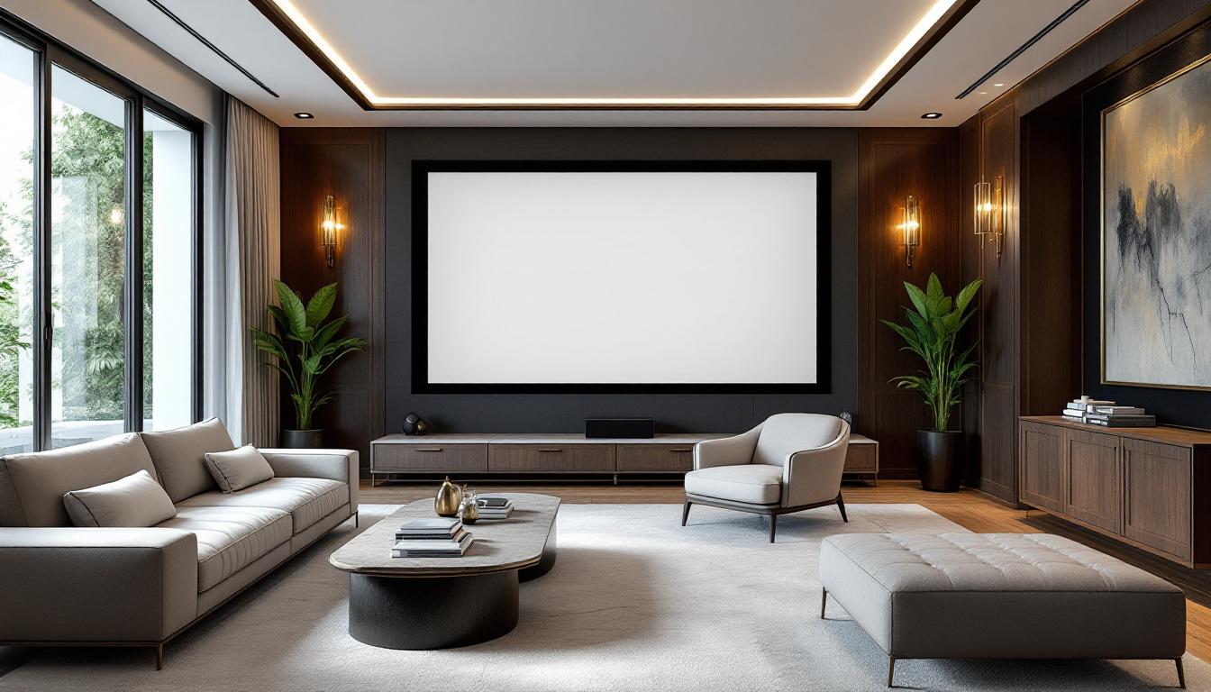 découvrez les avantages d'un écran de projection 120 pouces pour votre cinéma maison : une immersion visuelle exceptionnelle, une qualité d'image optimale et une expérience cinéma unique chez vous.