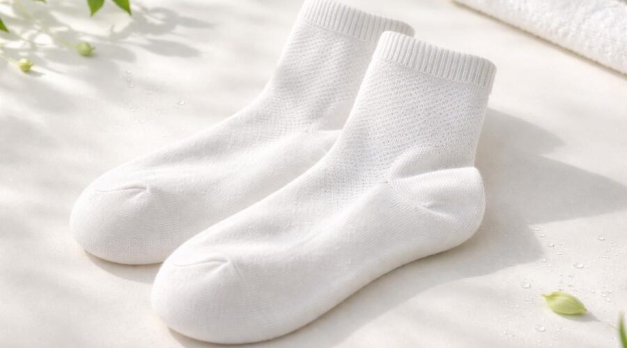 découvrez nos chaussettes 100% coton, spécialement conçues pour éviter la transpiration et garder vos pieds parfaitement secs toute la journée.