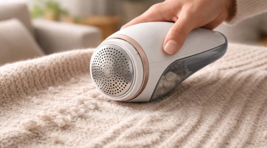 découvrez notre rasoir pour pull, l'outil idéal pour éliminer efficacement bouloches et peluches, et redonnez une seconde vie à vos vêtements favoris.