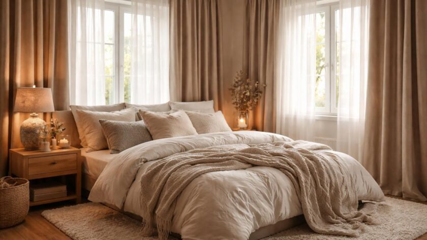 découvrez nos conseils pour choisir des rideaux cocooning et cosy, parfaits pour créer une ambiance chaleureuse et apaisante dans votre chambre.