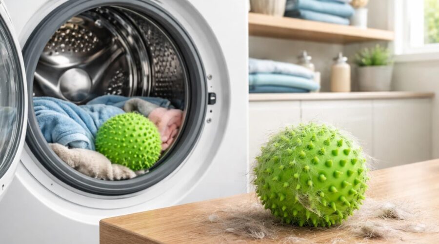 découvrez comment utiliser une boule anti-poil pour éliminer efficacement les poils de vos vêtements en machine à laver et garder votre linge impeccable.