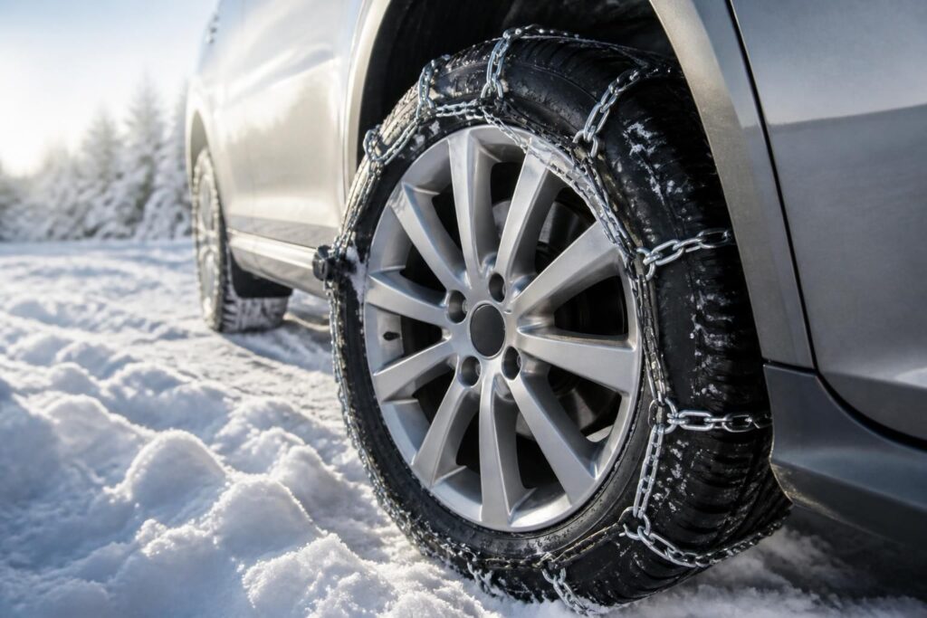 découvrez notre chaîne neige universelle, compatible avec de nombreuses marques de voitures, pour une meilleure adhérence et sécurité sur routes enneigées.