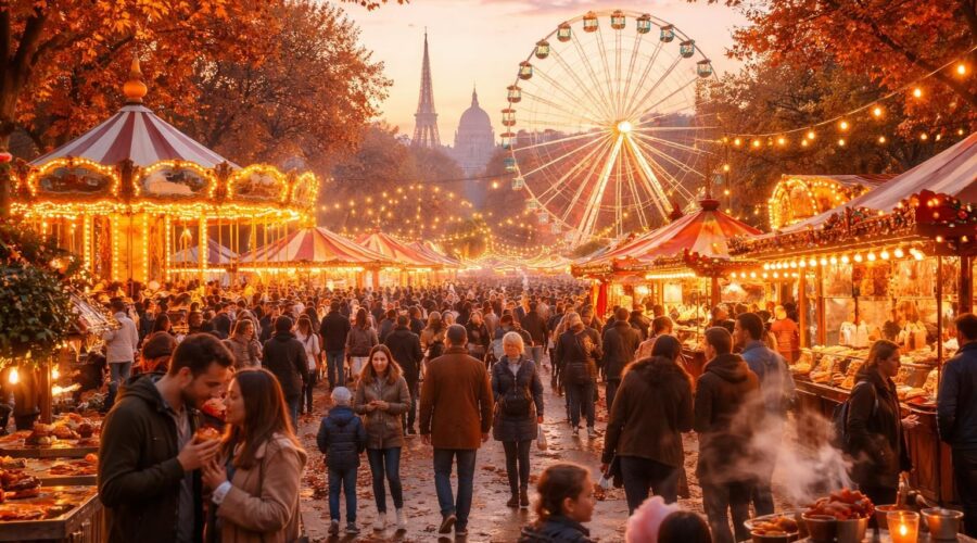découvrez l'ambiance unique et festive de la foire d'automne de paris, un événement incontournable mêlant attractions, gastronomie et convivialité dans la capitale.